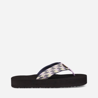 Teva Original Mush - Women's Teva Flip Flops - Dark Purple | India (GWEV89701)